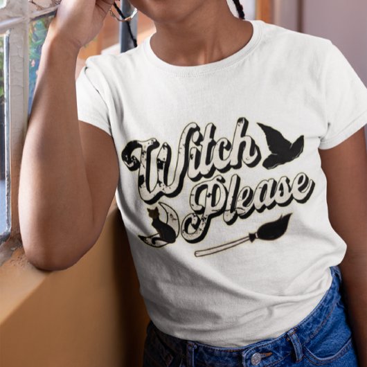 Hexe bitte | Funny Halloween Zitat T-Shirt