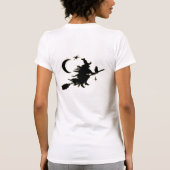 Hexe bitte | Funny Halloween Zitat T-Shirt (Rückseite)