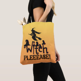 Hexe bitte Gold Bold Moderne Hexe Halloween Tasche
