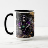 Hexe bitte! Gothic Pagan Hexe Halloween Fantasy Tasse (Links)