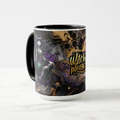 Hexe bitte! Gothic Pagan Hexe Halloween Fantasy Tasse (Vorderseite Links)
