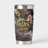 Hexe bitte! Gothic Pagan Hexe Halloween Fantasy Thermobecher (Links)