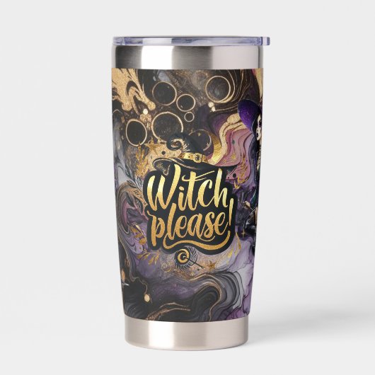 Hexe bitte! Gothic Pagan Hexe Halloween Fantasy Thermobecher (Links)