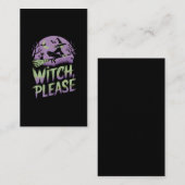 Hexe bitte | Halloween Festival Visitenkarte (Vorne/Hinten)