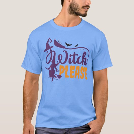 Hexe bitte Halloween Junge T-Shirt (Vorderseite)
