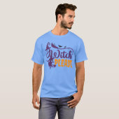 Hexe bitte Halloween Junge T-Shirt (Vorne ganz)