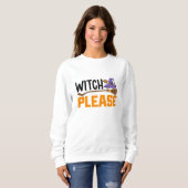 Hexe bitte Halloween Sweatshirt (Vorne ganz)