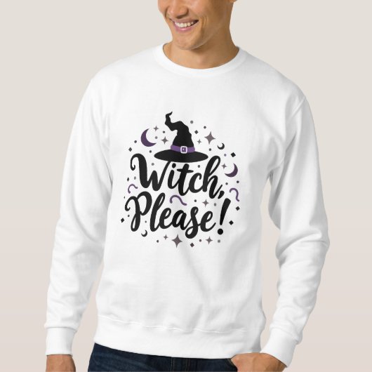 Hexe, bitte! Halloween Sweatshirt (Vorderseite)