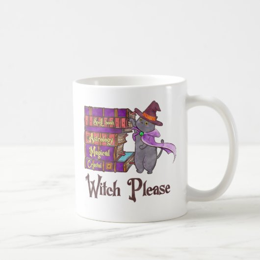 Hexe bitte - Hexenkatze Kaffeetasse (Rechts)