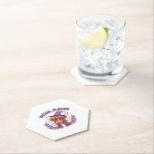 Hexe bitte Highland Cow Halloween Untersetzer (Vor Ort)