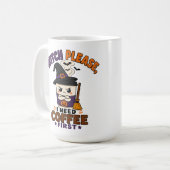 Hexe bitte, ich brauche erst Kaffee großen Hallowe Kaffeetasse (Vorderseite Links)