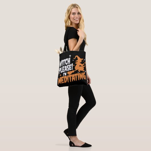 Hexe bitte, ich vermitteln Halloween Tasche (Am Model)