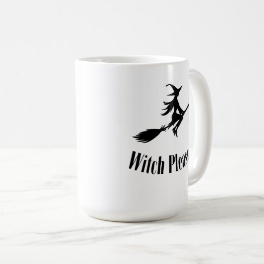 Hexe Bitte Kaffee Tasse 15oz (VorderseiteRechts)