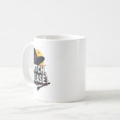 Hexe bitte kaffeetasse (Vorderseite Links)