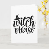 Hexe bitte karte (Gelbe Blume)