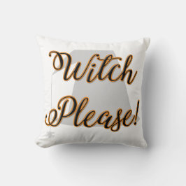 Hexe bitte lustig halloween mit Hut Kissen