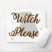 Hexe bitte lustig halloween mit Hut Mousepad (Mit Mouse)