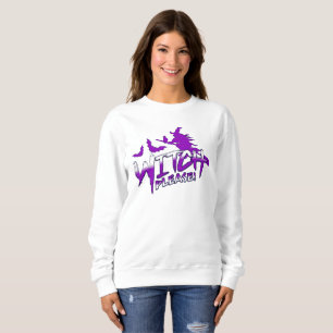 Hexe bitte! Lustige Retro-Halloween-Hexe Sweatshirt