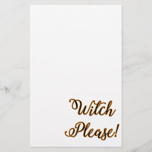 Hexe bitte lustiger Halloween-Spruch Briefpapier