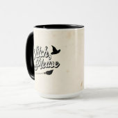 Hexe bitte | Lustiger Halloween-Spruch Tasse (Vorderseite Links)