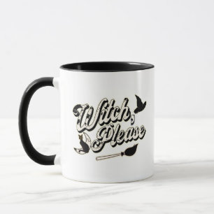 Hexe bitte Lustiger Halloween-Spruch Tasse