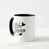 Hexe bitte | Lustiger Halloween-Spruch Tasse (Vorderseite Links)