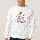 Hexe bitte lustiges Halloween 2026 Sweatshirt (Vorderseite)