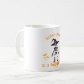 Hexe Bitte lustiges Halloween Kaffeetasse (Vorderseite Links)