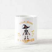 Hexe Bitte lustiges Halloween Kaffeetasse (Mittel)