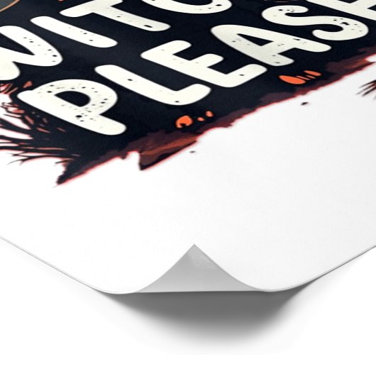 Hexe bitte poster (Ecke)