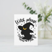 Hexe bitte postkarte (Stehend Vorderseite)