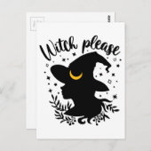 Hexe bitte postkarte (Vorne/Hinten)