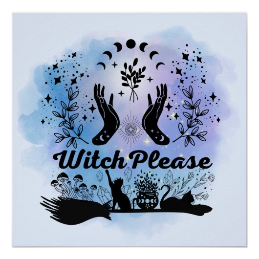 Hexe bitte: Sassy-Sorcery-Design Poster (Vorderseite)