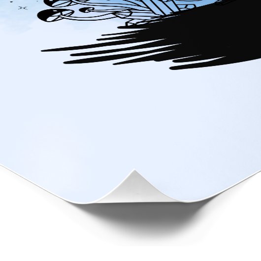 Hexe bitte: Sassy-Sorcery-Design Poster (Ecke)