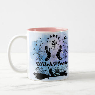 Hexe bitte: Sassy-Sorcery-Design Zweifarbige Tasse