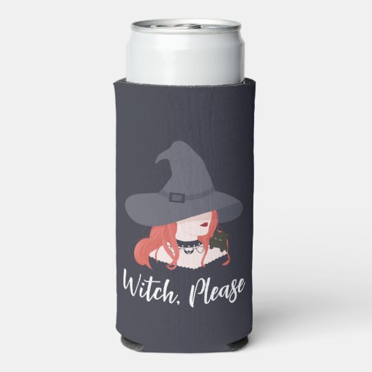 Hexe bitte schmieden Slim kann kühler Selters Dosenkühler (Seltzer Rückseite)