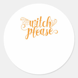 Hexe Bitte Shirt Halloween-Shirts für Wome Runder Aufkleber