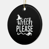 Hexe Bitte Shirt Hexe Shirt Witziges Halloween Keramik Ornament (Links)