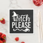 Hexe Bitte Shirt Hexe Shirt Witziges Halloween Serviette (Beispiel)