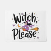 Hexe, bitte - Spaß und nüchternes Halloween-Design Fußmatte (Vorderseite)