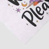 Hexe, bitte - Spaß und nüchternes Halloween-Design Seidenpapier (Ausschnitt)