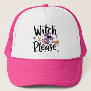 Hexe, bitte - Spaß und nüchternes Halloween-Design Truckerkappe