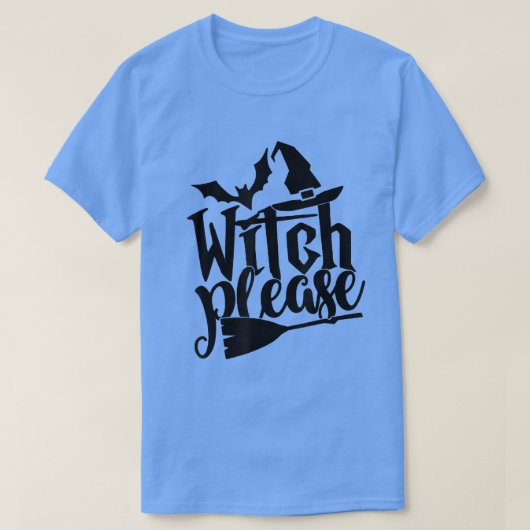 Hexe Bitte T Shirt gute schlechte Witze Funny Hall (Design vorne)