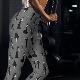 Hexe Bloody Cocktail Hart Skeleton Hand Halloween Leggings