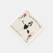 Hexe Bloody Cocktail Hart Skeleton Hand Halloween Serviette (Ecke)