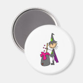 Hexe braut Gebräu Magnet (Vorderseite/Rückseite)
