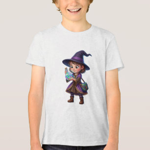 Hexe braut Zaubertrank Halloween-Magie Fantasy Tri-Blend Shirt