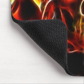 Hexe-brennender Schädel Mousepad (Ecke)