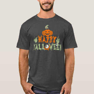 Hexe Brew Pumpkin Rocking Zombie Hand Eye Happy H T-Shirt