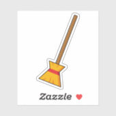 Hexe Broom Aufkleber (Blatt)